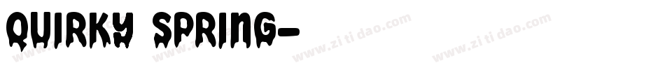 quirky spring字体转换